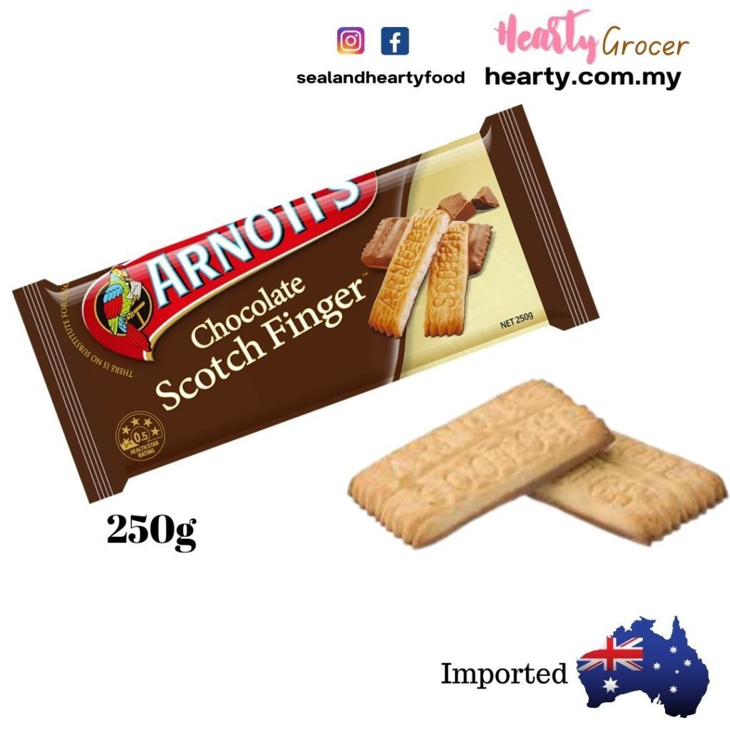 Arnott’s Chocolate Scotch Finger Sea Land Hearty Food